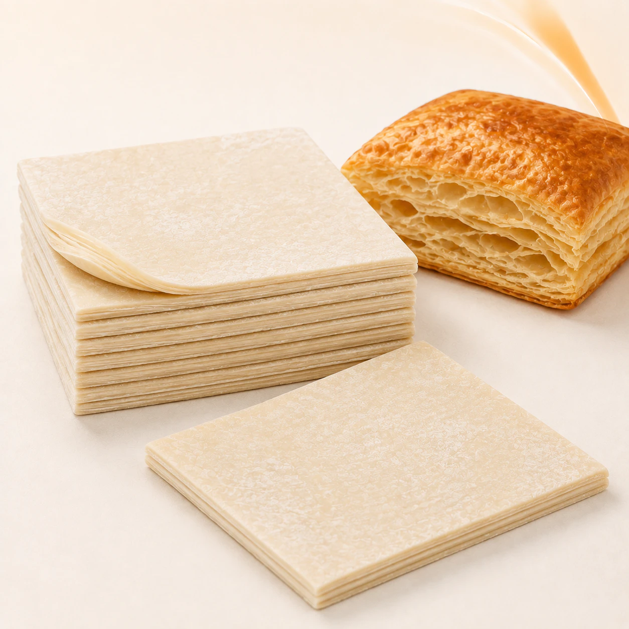 Puff Dough Square for commercial food production